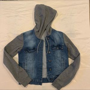 Lue Hoodie Denim Jean Jacket
